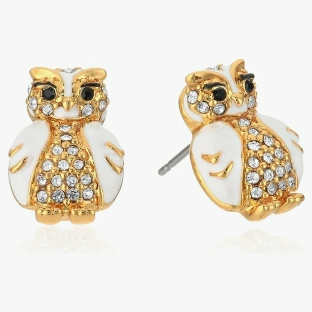 Kate Spade New York Owl Stud Pierced Earrings Gift For a Woman NWT New